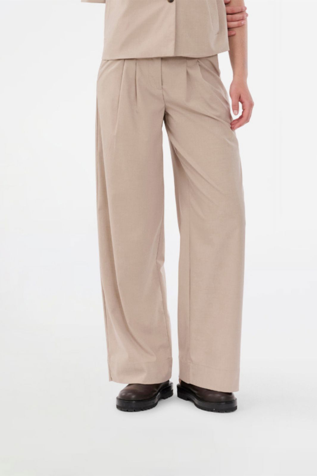 Modström - Tuesdaymd Pants 58914 - 105 - Beige Melange Bukser 