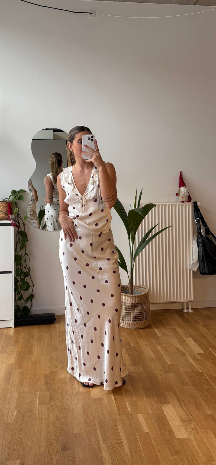 Modström - Vanjamd Print Skirt 58966 - 13634 - Wineberry Dot Nederdele 