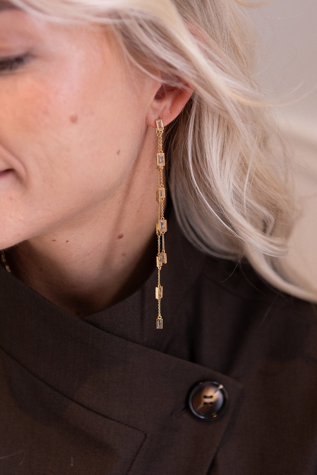 Molly&My Jewellery x Melanie Due - Mirrors Earring - Forgyldt Øreringe 