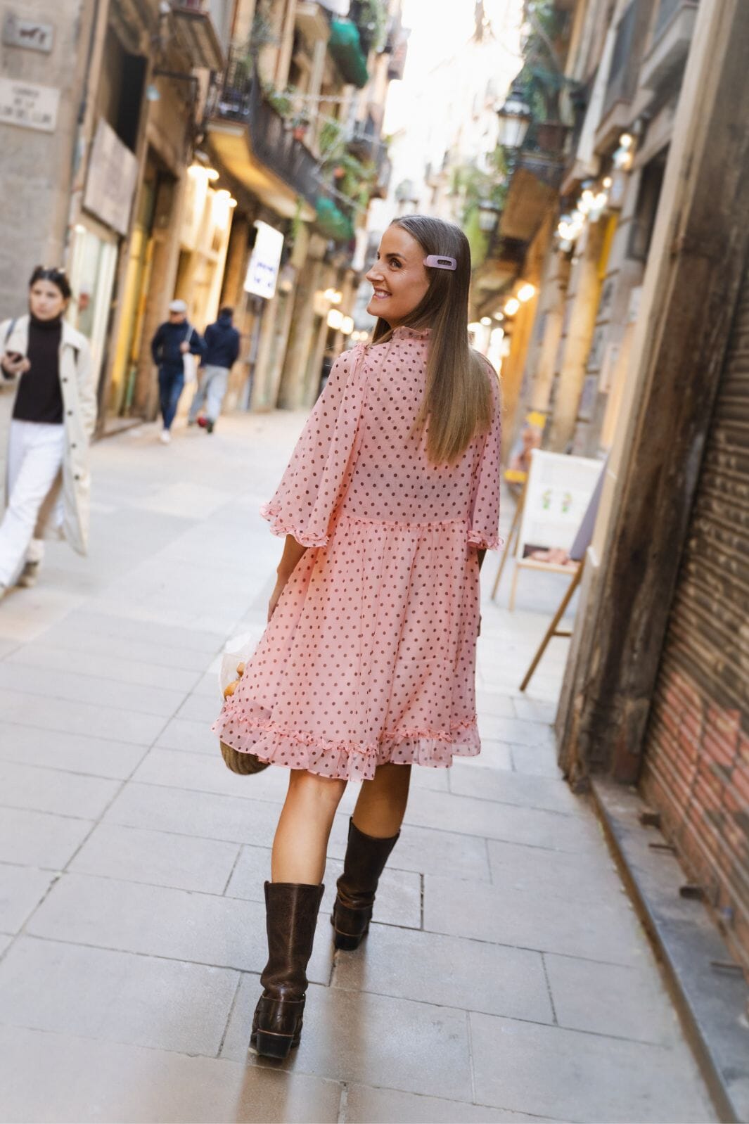 Molly&My x Julie Elsebeth - Linea Dress - Pink Dots 