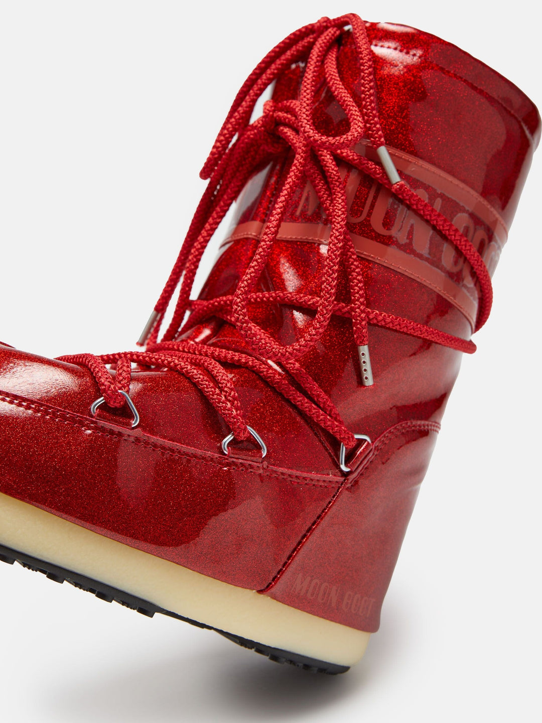 Moon Boot - Mb Icon Jr Glitter - D001 Red