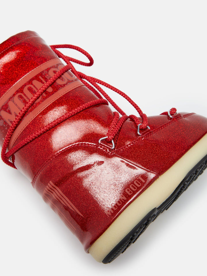 Moon Boot - Mb Icon Jr Glitter - D001 Red