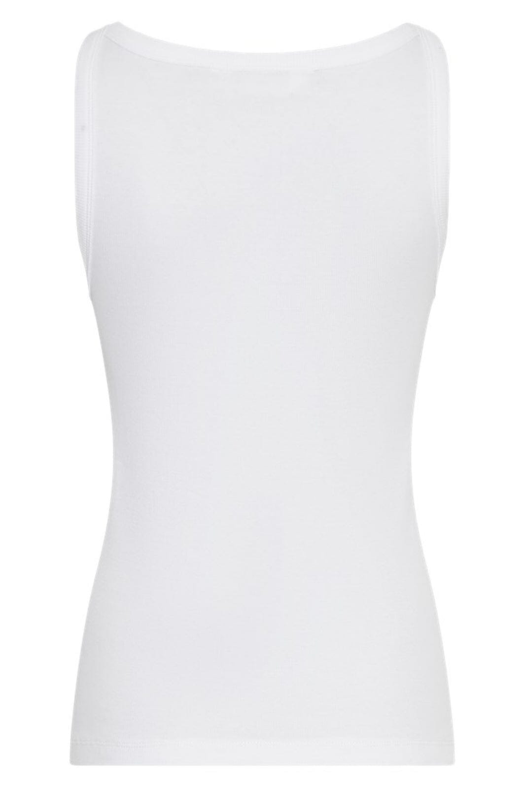 Moss Copenhagen - Mschgubbe Rasmia Icon Sl Top 19159 - B White Black