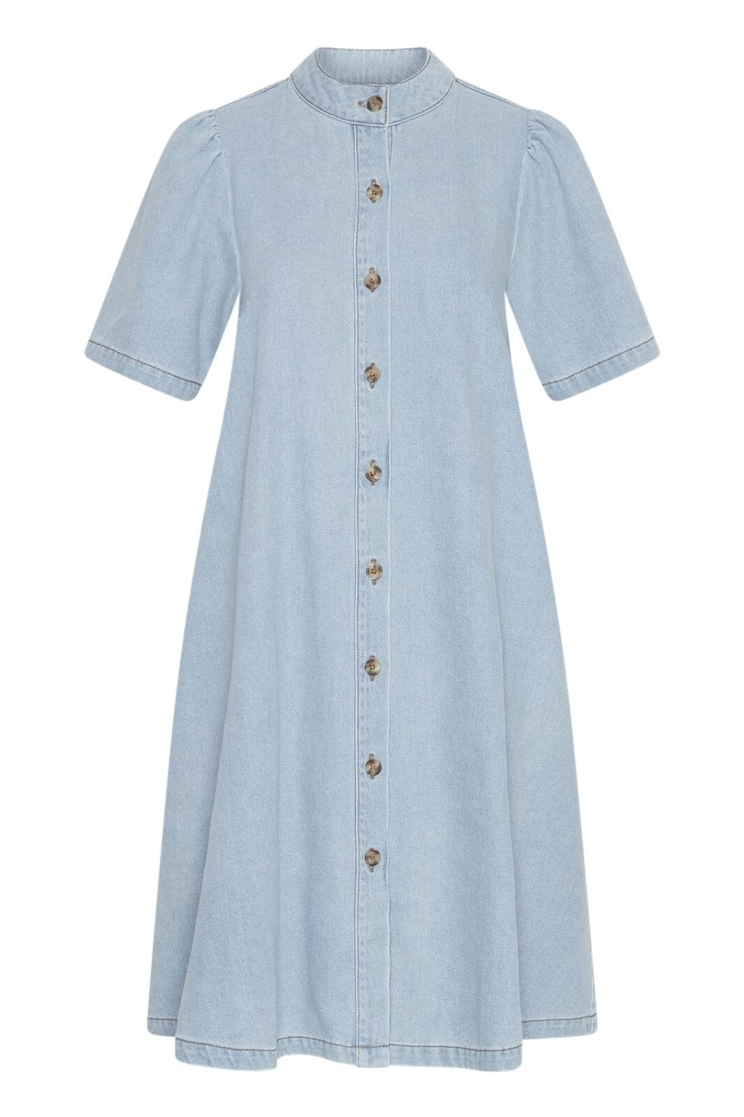 Moss Copenhagen - Mschjolene Elena 2/4 Shirt Dress 19036 - Light Blue Wash