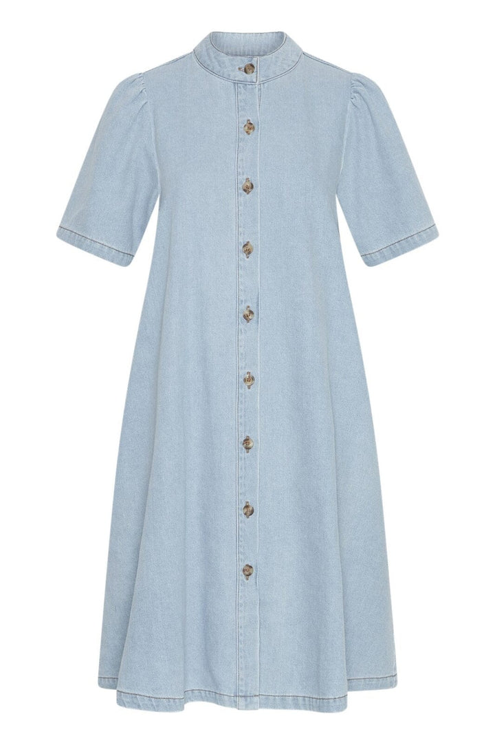 Moss Copenhagen - Mschjolene Elena 2/4 Shirt Dress 19036 - Light Blue Wash