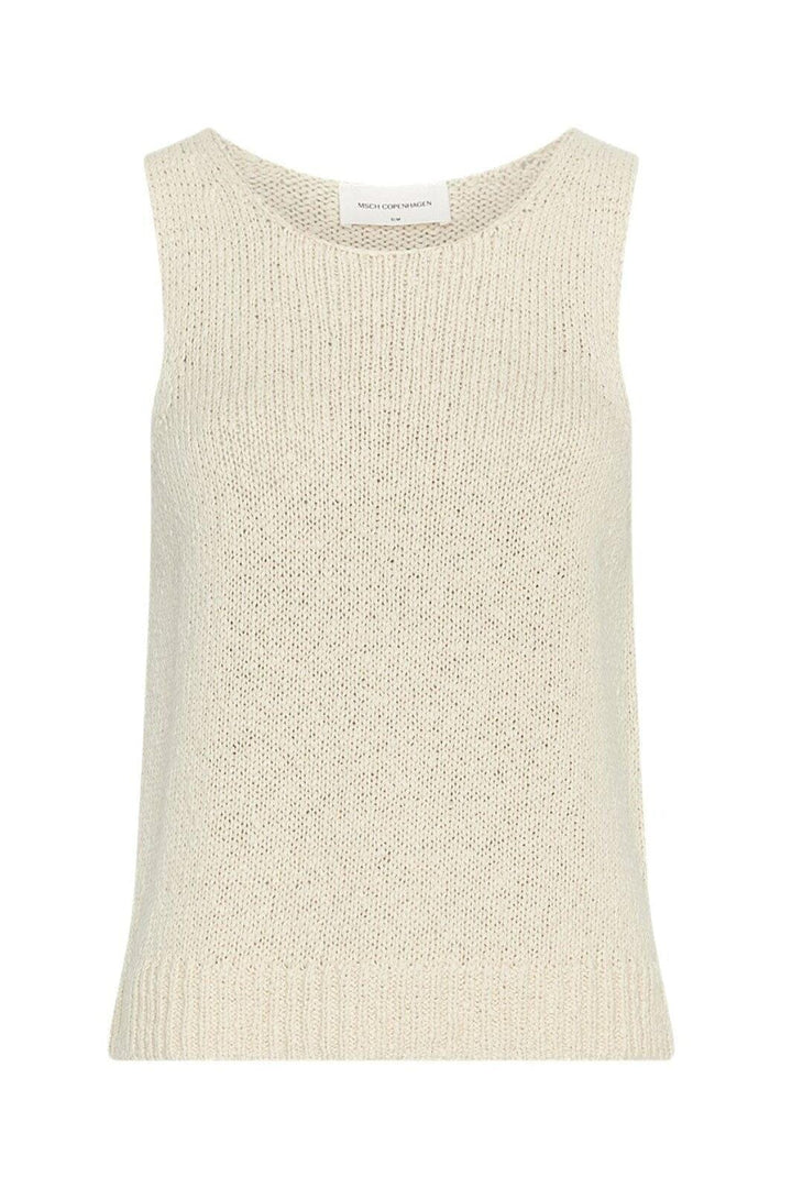 MSCH Copenhagen - Mschvivika Hannalie Sl Top 19921 - Bleached Sand Toppe 