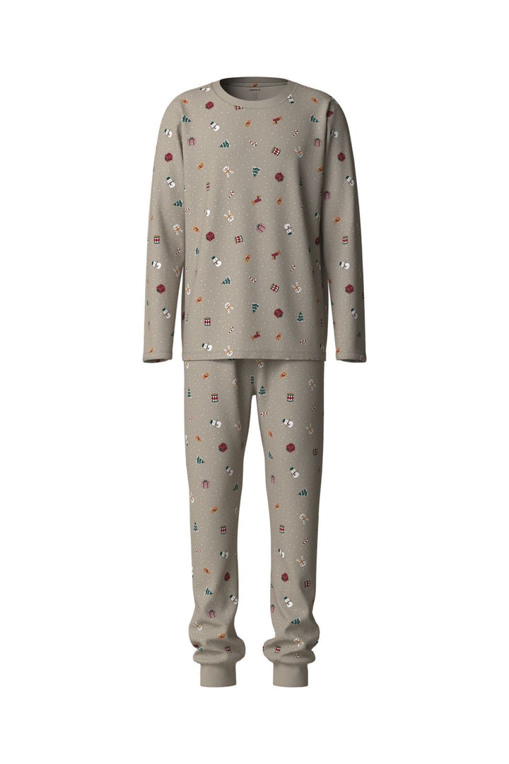 Name It - Nanvismas Ls Nightset - 5160344 Pure Cashmere Christmas