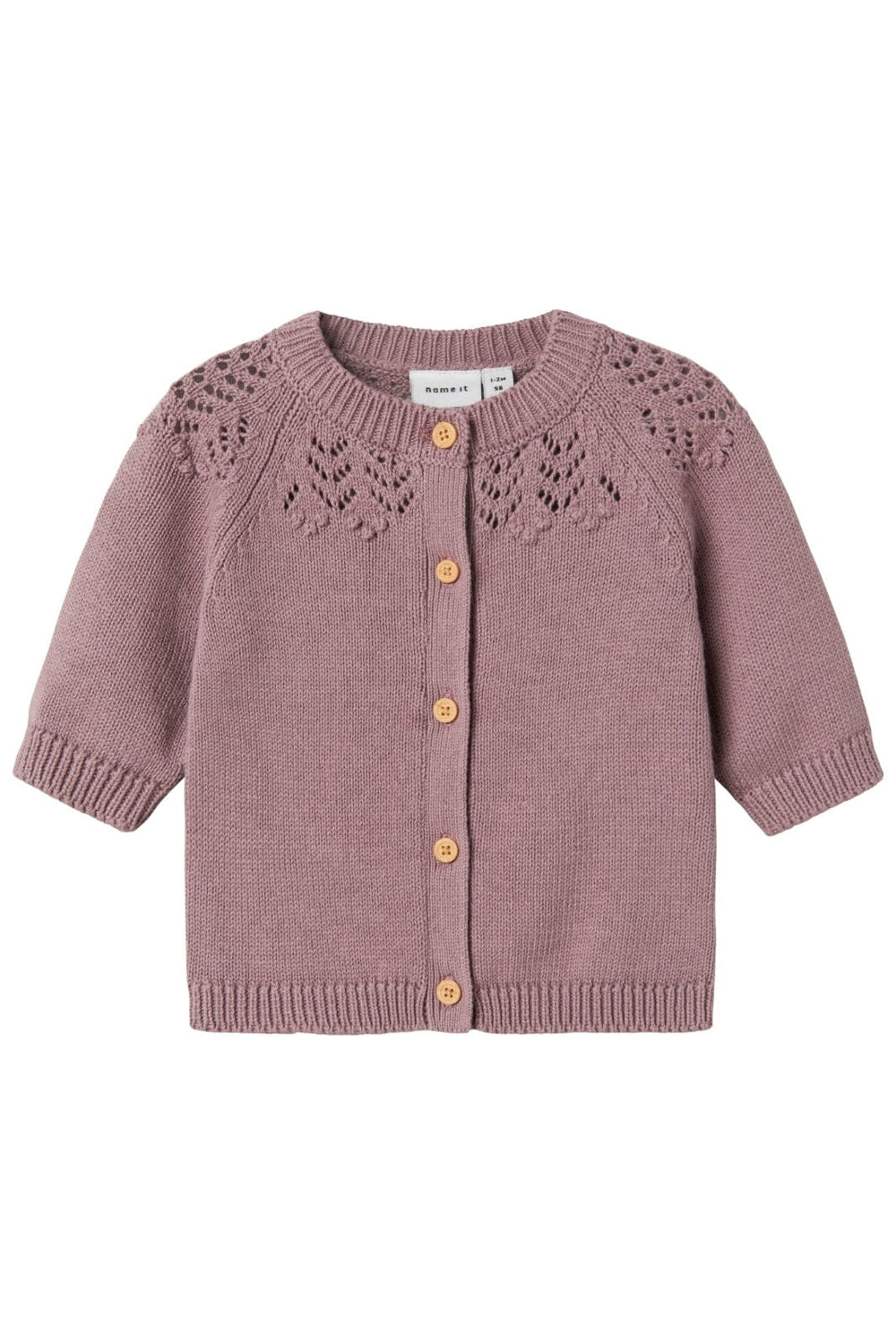Name It - Nbfbimolly Ls Knit Card - 4722428 Elderberry