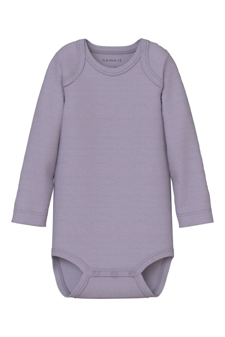 Name It - Nbfbody Ls Deer - 4979482 Lilac Marble W/ Jet Stream + Lavender Gray