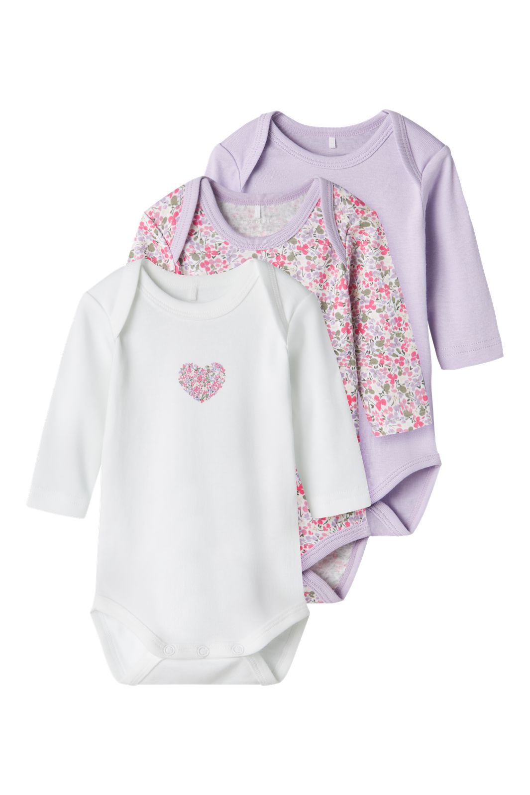 Name It - Nbfbody Ls Lilac Petit Flower - 4585365 Pastel Lilac
