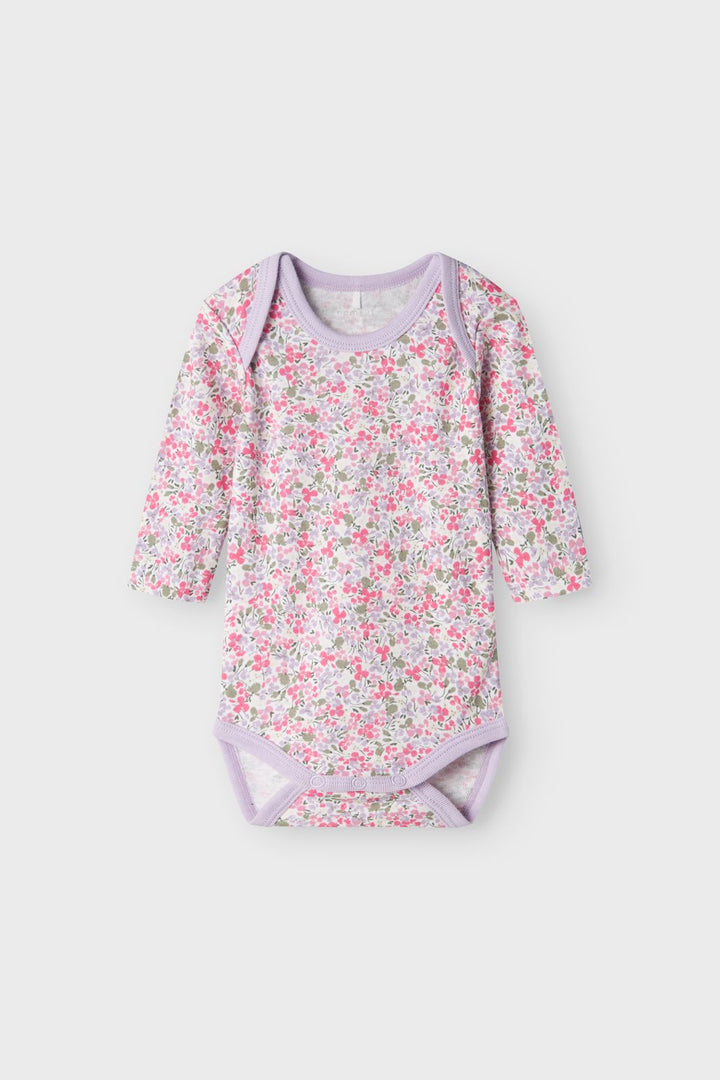 Name It - Nbfbody Ls Lilac Petit Flower - 4585365 Pastel Lilac