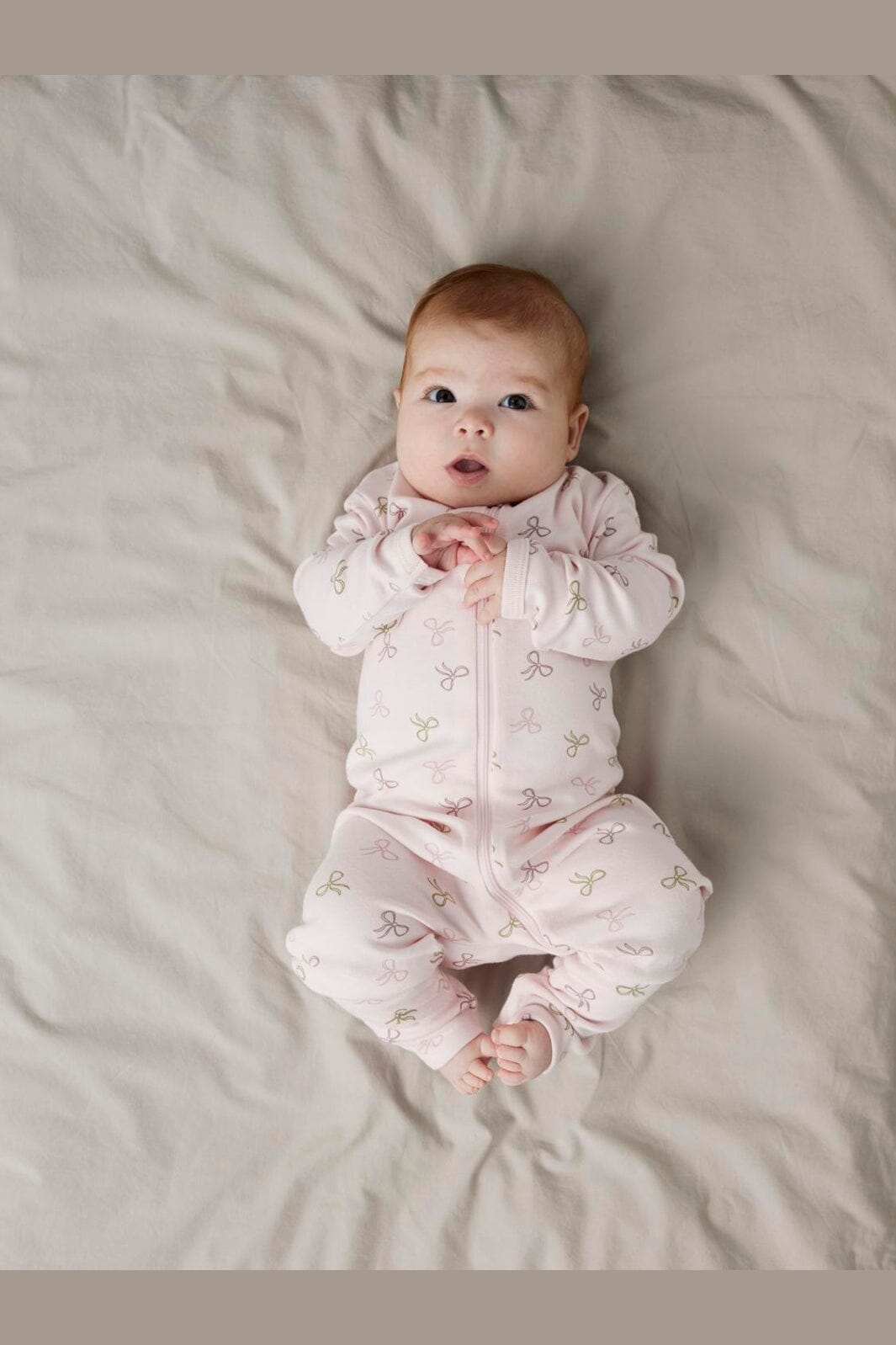 Name It - Nbfnightsuit Zip Ff Pink Bow - 4737074 Barely Pink