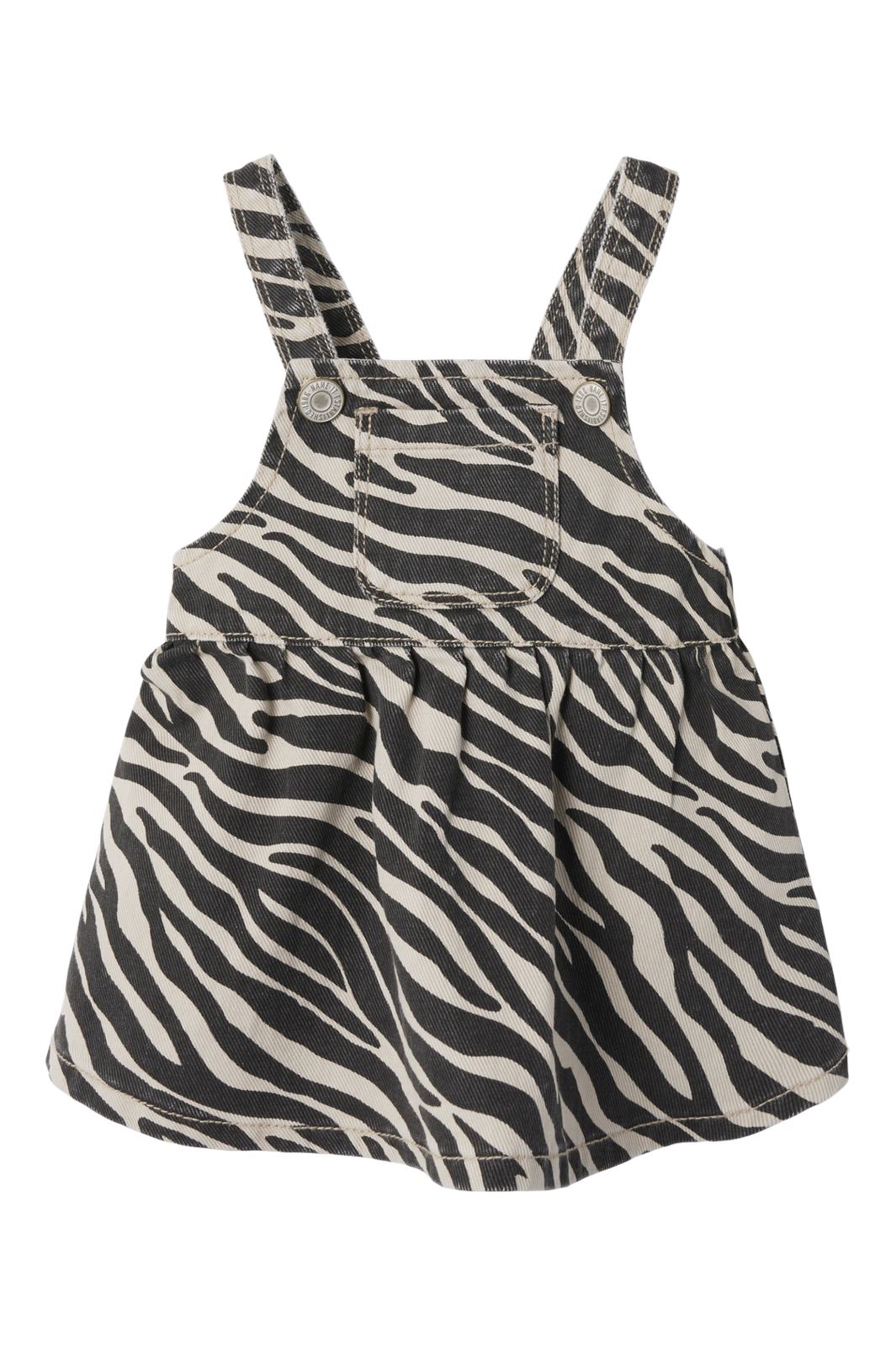 Name It - Nbfzebra Twi Bibskirt 4003-Td T - 4841346 Cement Zebra