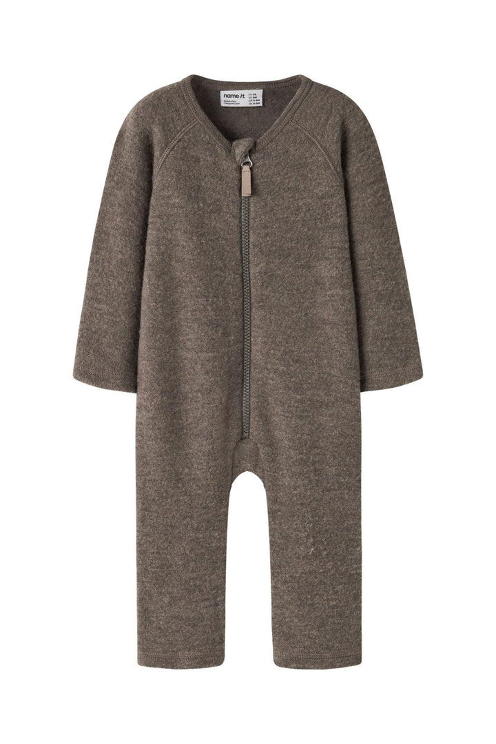 Name It - Nbnwmino Wool Ls Suit - 5079535 Morel