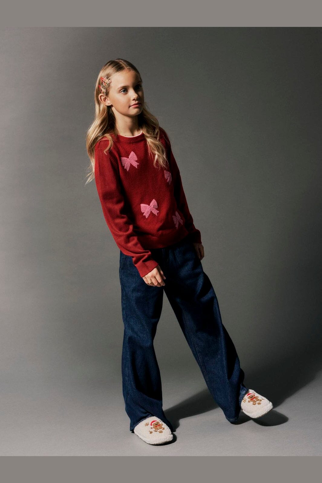 Name It - Nkfralle Ls Knit - 5131545 Red Dahlia