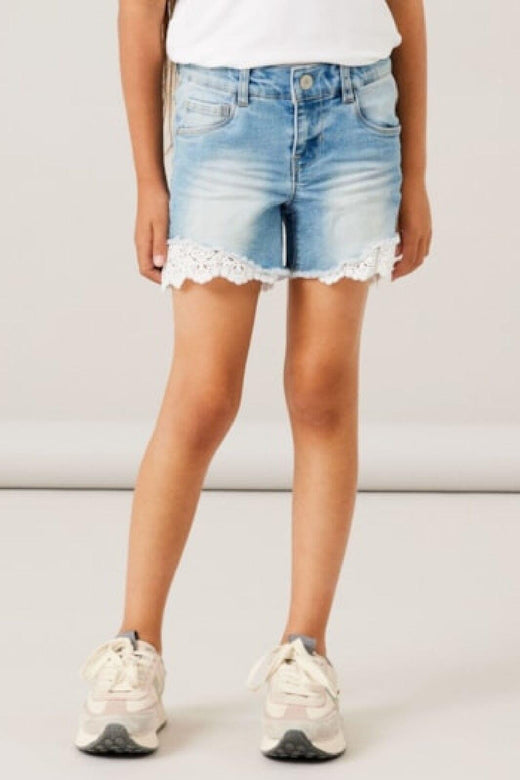 Name It - Nkfsalli Slim Shorts 5372-Ha - 3755383 Medium Blue Denim Shorts 