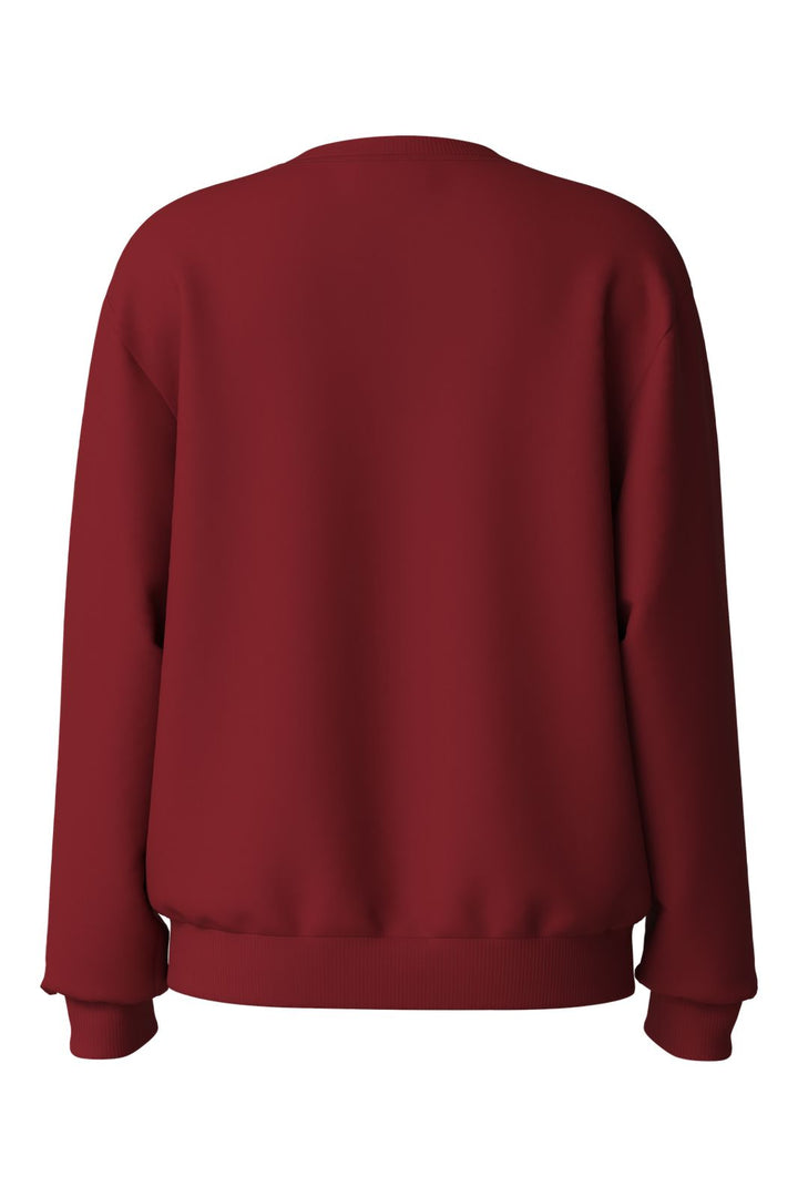 Name It - Nkfvertrud Ls Nreg Sweat - 5129014 Red Dahlia Candy Canes