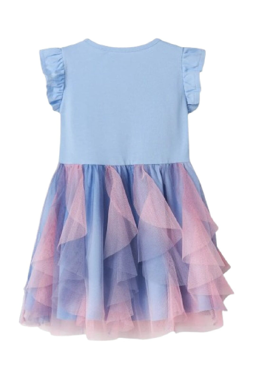 Name It - Nmfablina Frozen Ss Tulle Dress Wdi - 4841820 Serenity