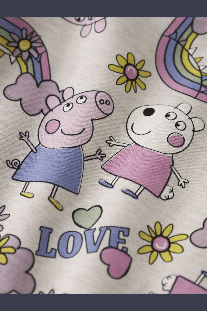 Name It - Nmfdarma Peppa Ls Swe Dress - 4922431 Peyote Melange