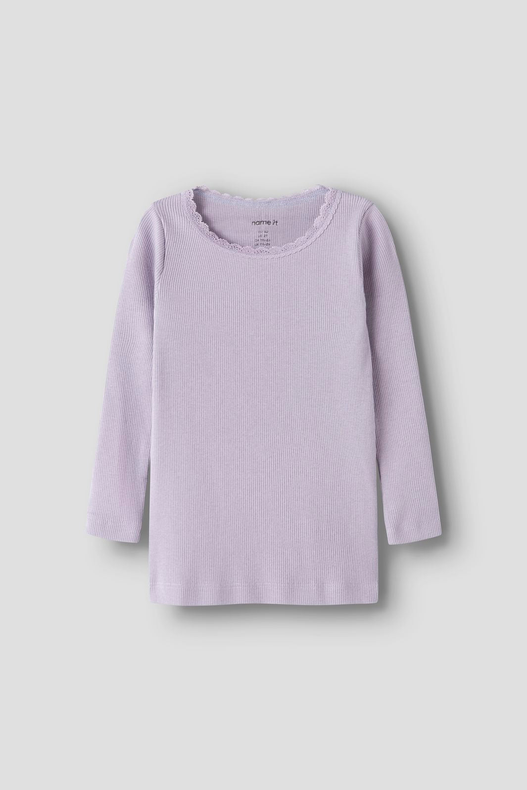 Name It - Nmfkab Ls Top - 4976206 Lavender Gray