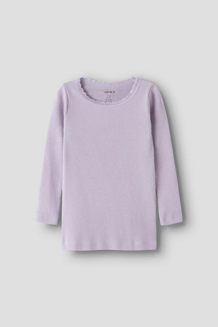 Name It - Nmfkab Ls Top - 4976206 Lavender Gray