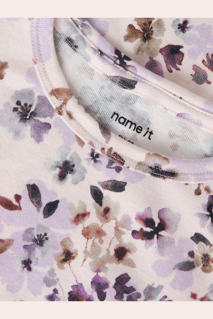 Name It - Nmfkayla Ls Dress Xnoos - 5098683 Calcite Grape Compote/Shopping Bag