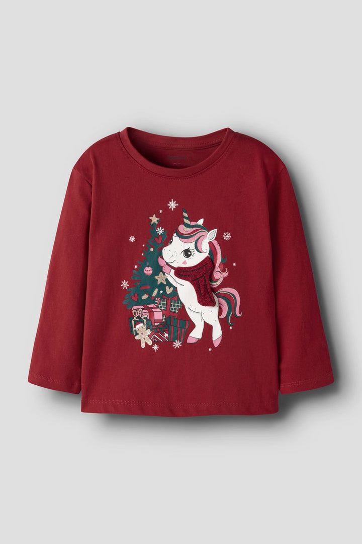 Name It - Nmfrepoler Ls Nreg Top Box - 5131519 Red Dahlia