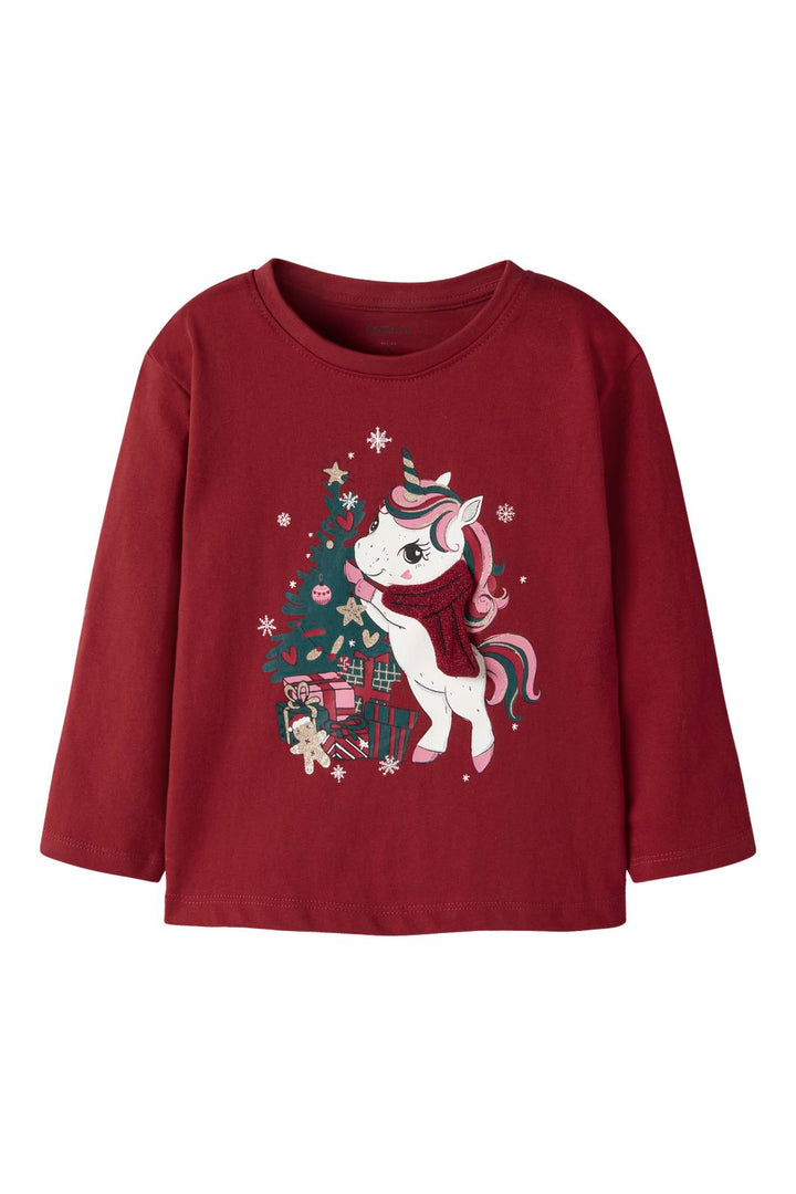 Name It - Nmfrepoler Ls Nreg Top Box - 5131519 Red Dahlia