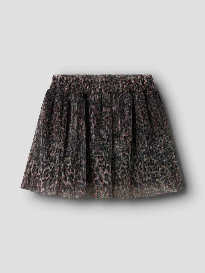 Name It - Nmfrisaring Skirt - 4874681 Seal Brown Leo Nederdele 