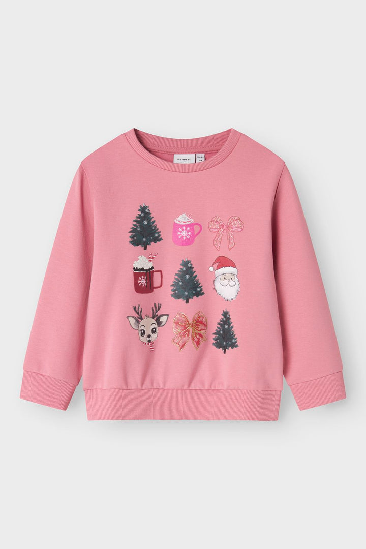 Name It - Nmfromia Ls Nreg Sweat Box - 4846030 Wild Rose