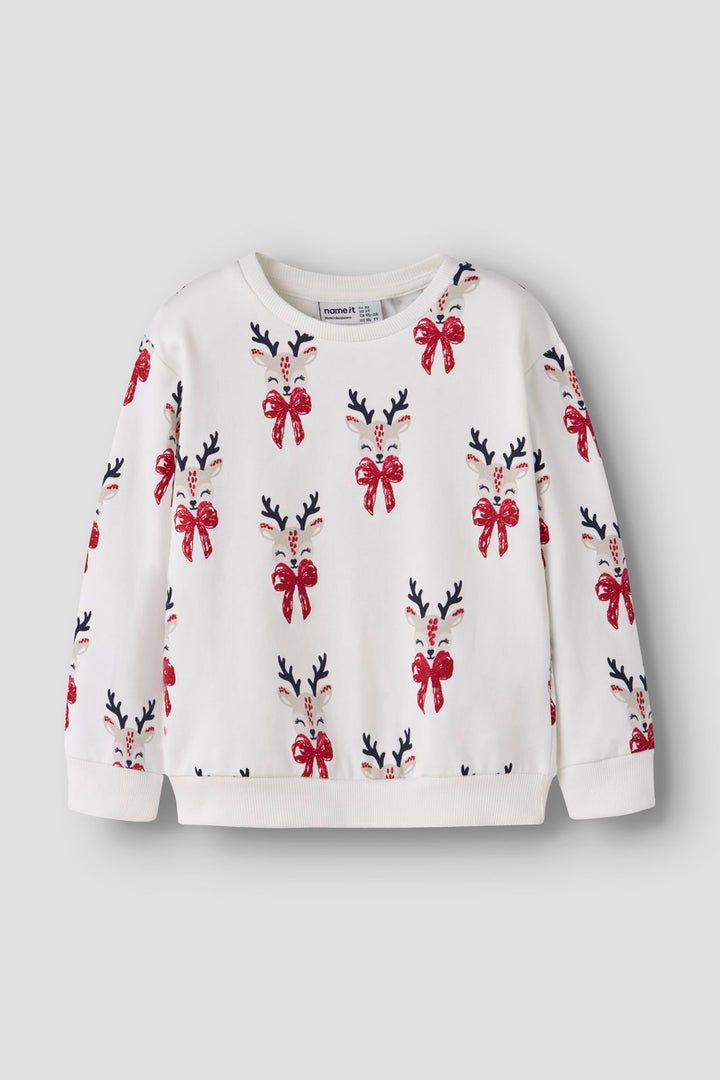 Name It - Nmfromia Ls Nreg Sweat Box - 4915044 Cloud Dancer