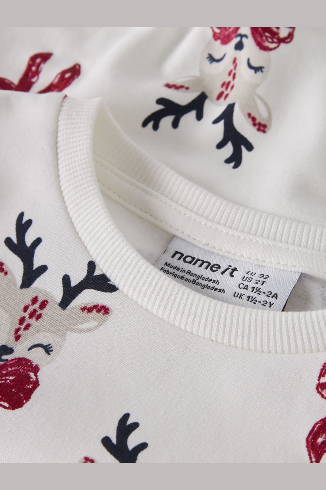 Name It - Nmfromia Ls Nreg Sweat Box - 4915044 Cloud Dancer