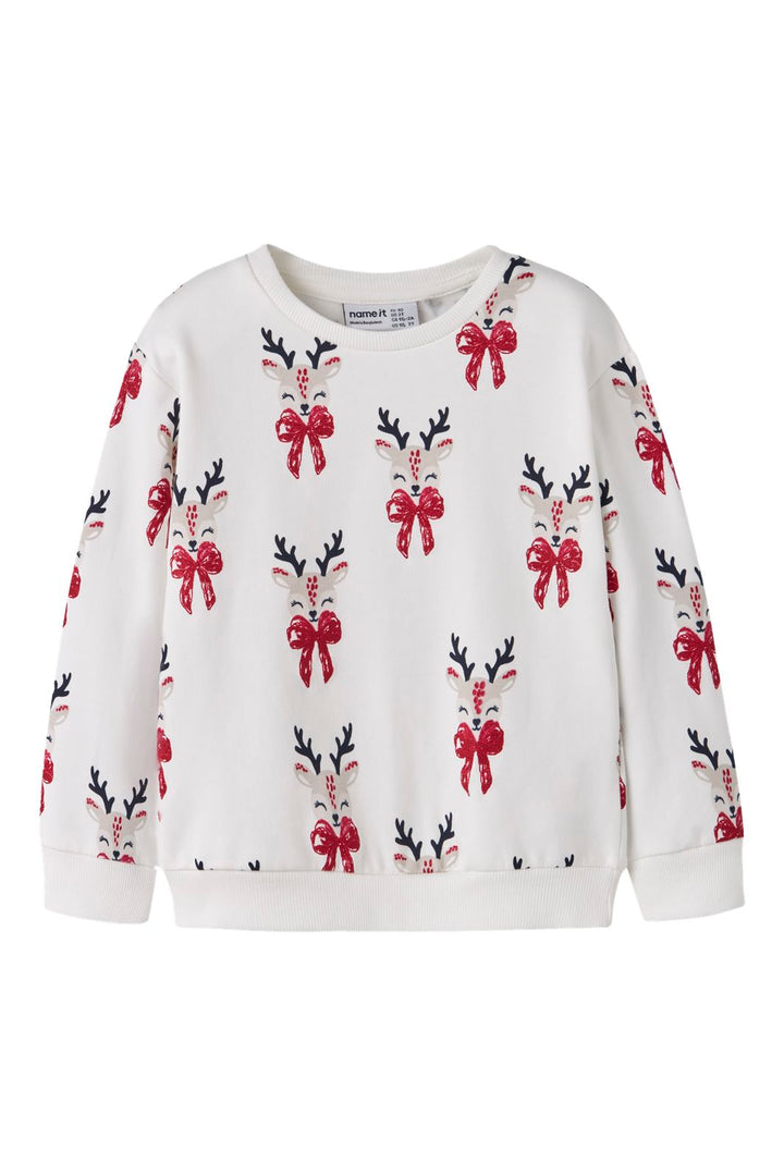 Name It - Nmfromia Ls Nreg Sweat Box - 4915044 Cloud Dancer