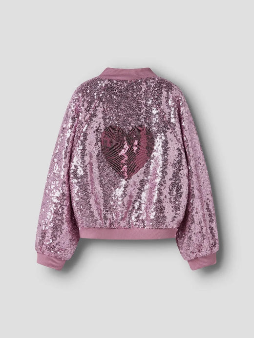 Name It - Nmfruscing Ls Bomber - 4874773 Lilac Sachet Cardigans 