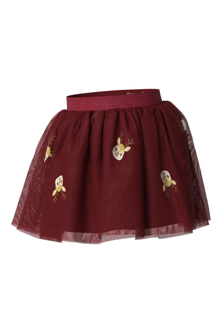 Name It - Nmfveross Tulle Skirt - 5127592 Red Dahlia Reindeer