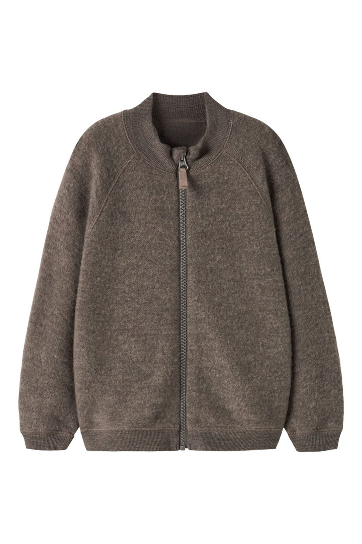 Name It - Nmfwmino Wool Brushed Ls Card - 5079569 Morel