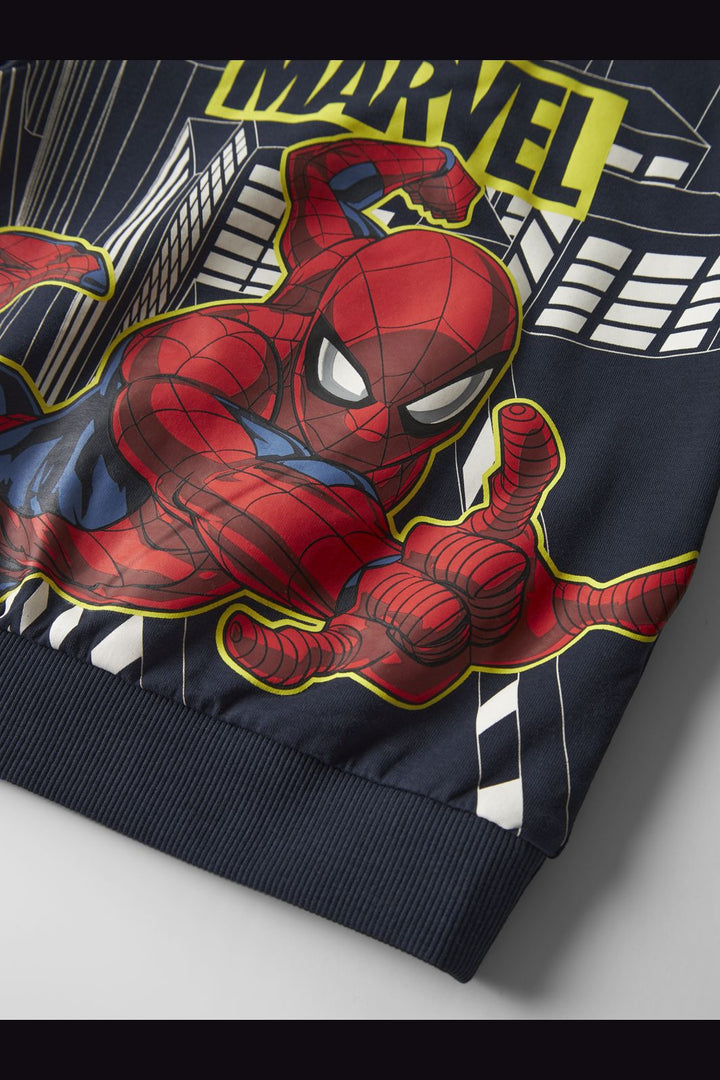 Name It - Nmmdion Spider Nreg Sweat Mar - 4921281 Navy Blazer