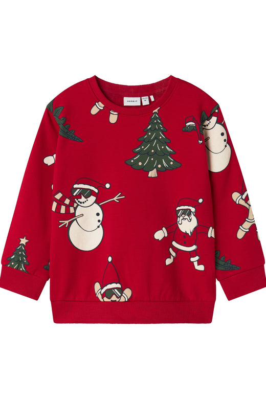 Name It - Nmmroka Ls Nreg Sweat Box - 4845820 Jester Red Sweatshirts 