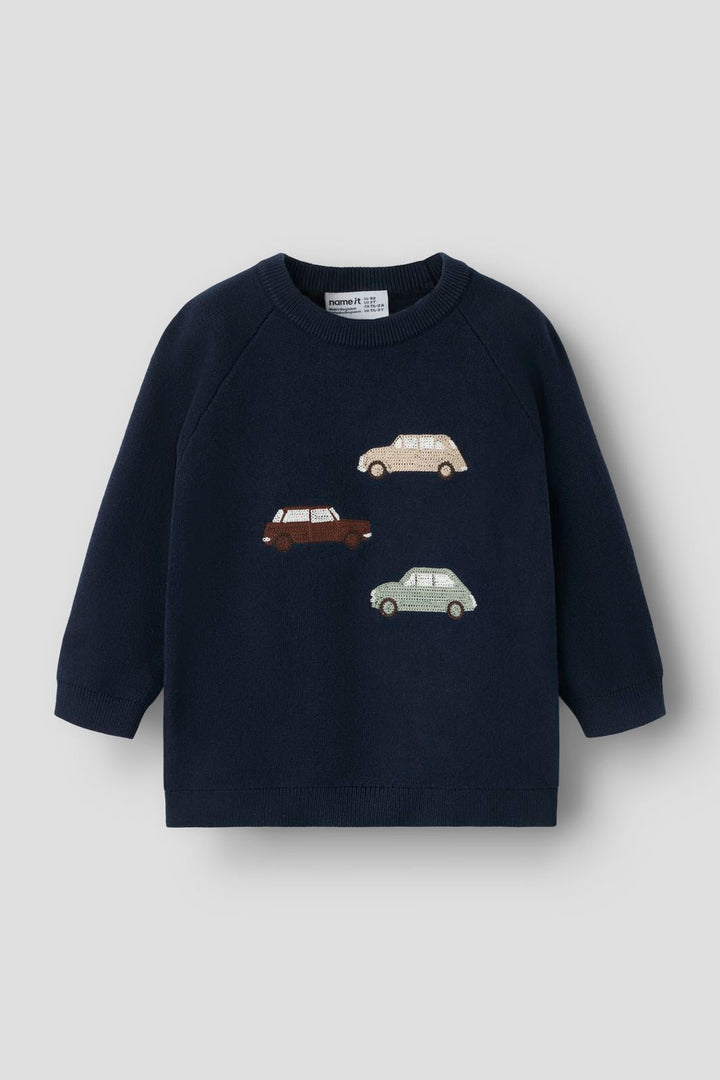 Name It - Nmmsigurd Ls Knit Box - 5139948 Navy Blazer
