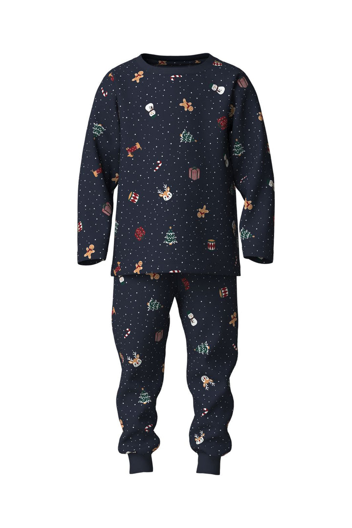 Name It - Nmnvismas Ls Nightset - 5124782 Navy Blazer Christmas
