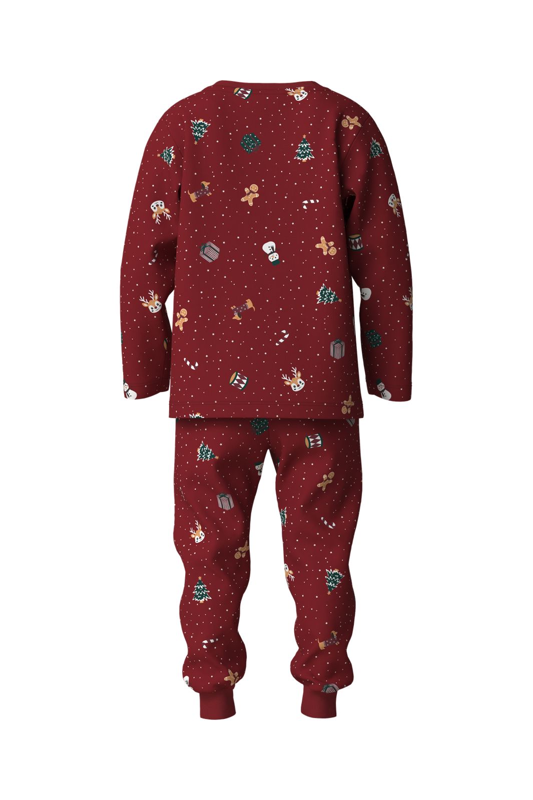Name It - Nmnvismas Ls Nightset - 5129024 Red Dahlia Christmas