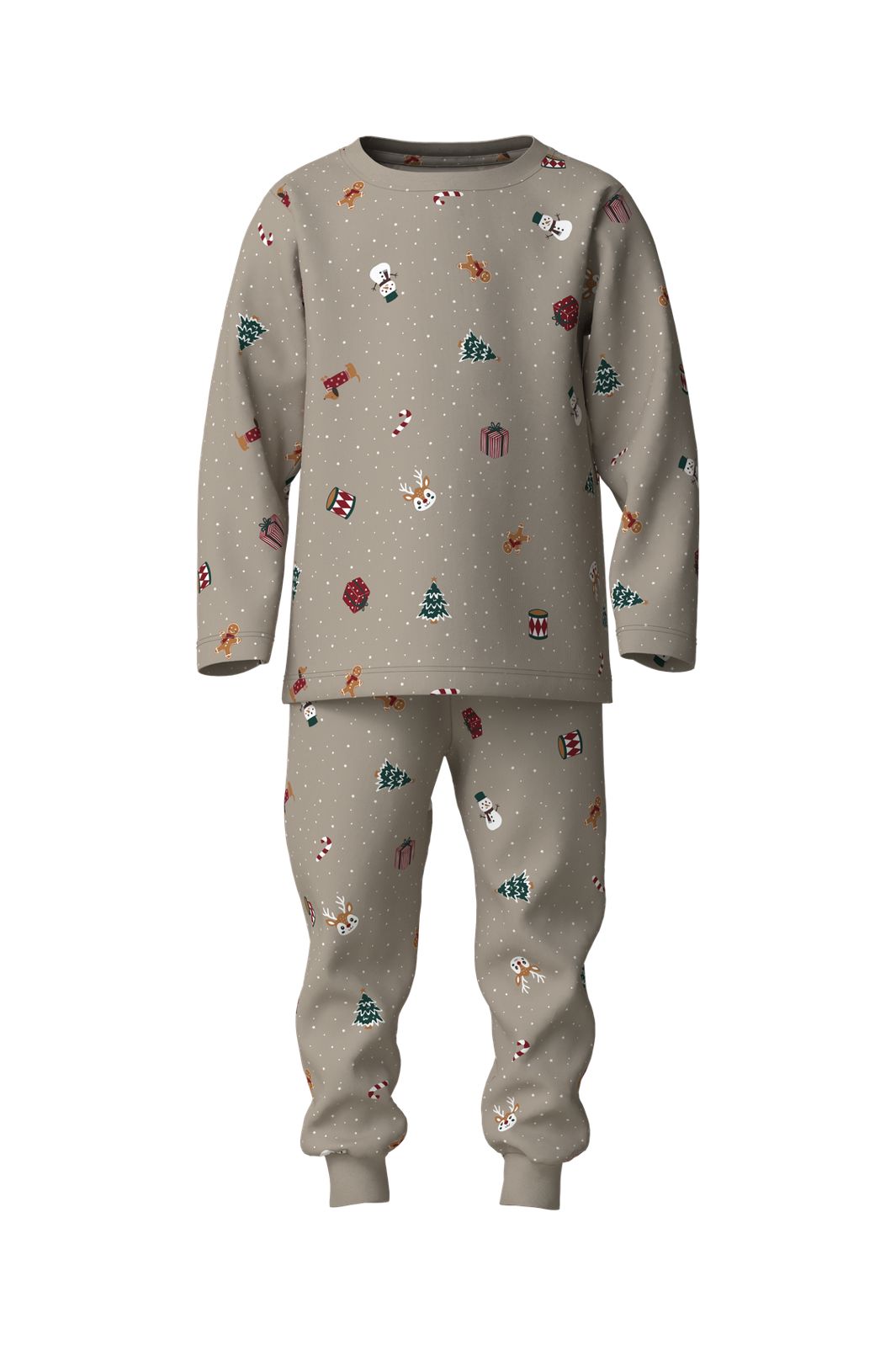 Name It - Nmnvismas Ls Nightset - 5160775 Pure Cashmere Christmas