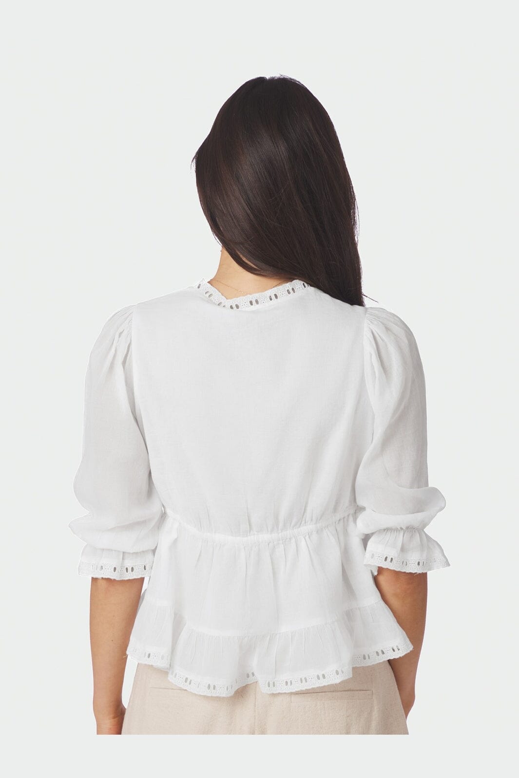 Neo Noir - Adelia S Voile Blouse 169040 - 120 - White