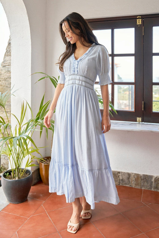 Neo Noir - Alvina S Voile Dress 169037 - 145 - Light Blue Kjoler 