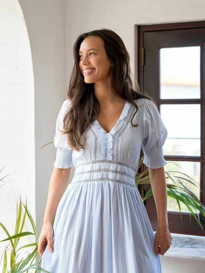 Neo Noir - Alvina S Voile Dress 169037 - 145 - Light Blue Kjoler 