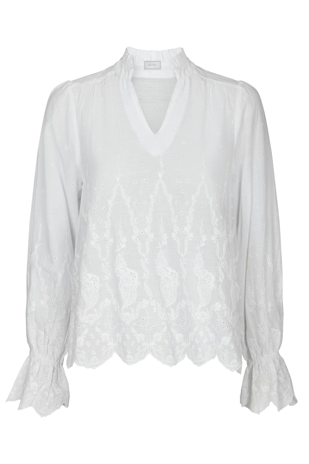 Neo Noir - Amara Delicate Emb Blouse 166708 - 120 - White