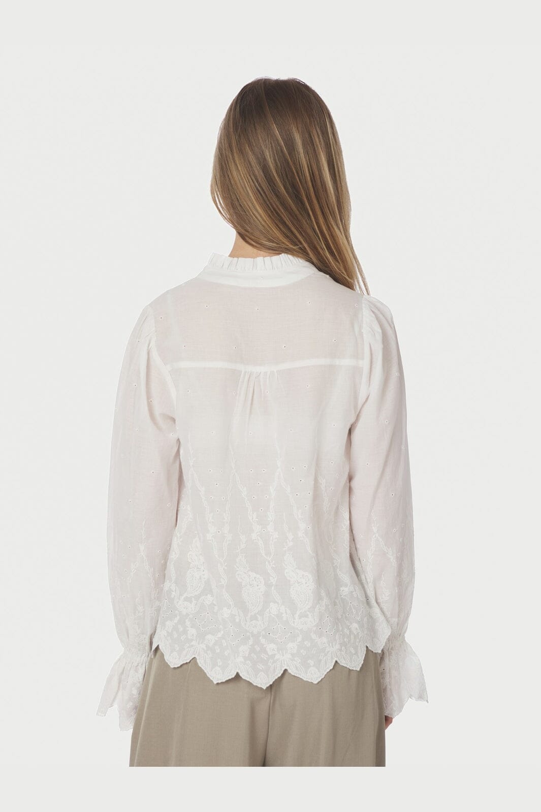 Neo Noir - Amara Delicate Emb Blouse 166708 - 120 - White