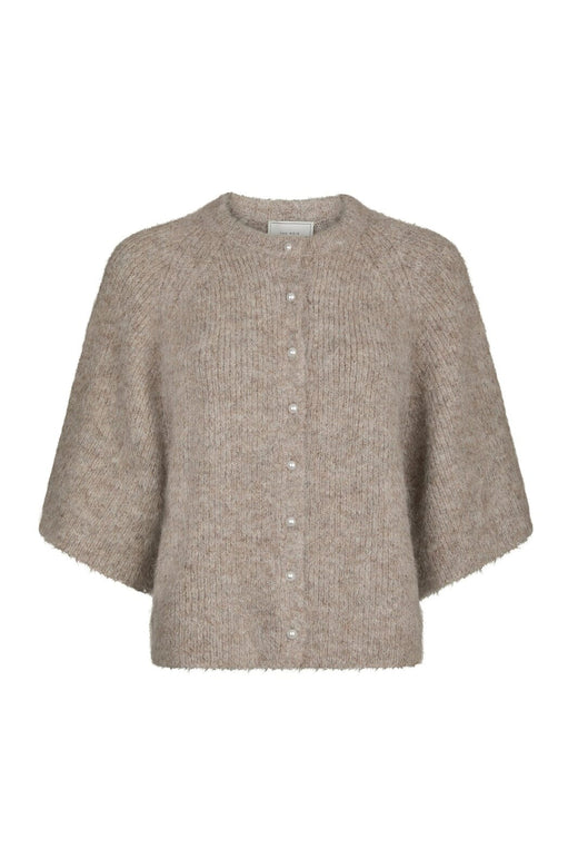 Neo Noir - Amaya Fluffy Knit Cardigan 167529 - 976 - Beige Melange