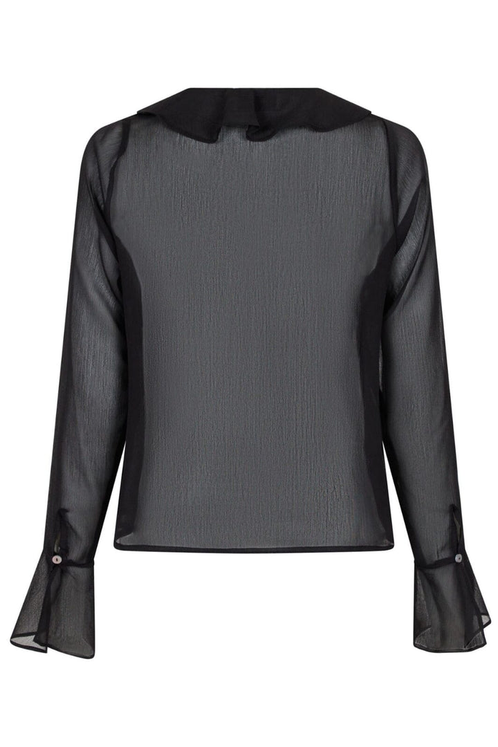 Neo Noir - Anika Frill Blouse - Black