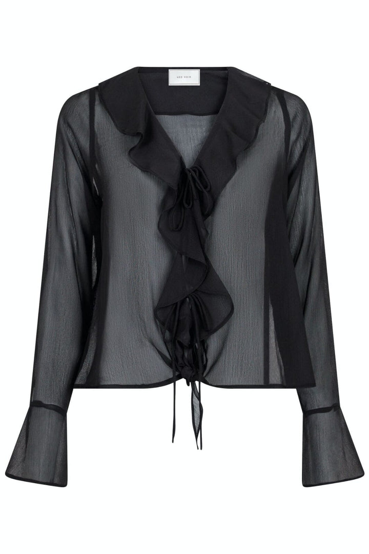 Neo Noir - Anika Frill Blouse - Black